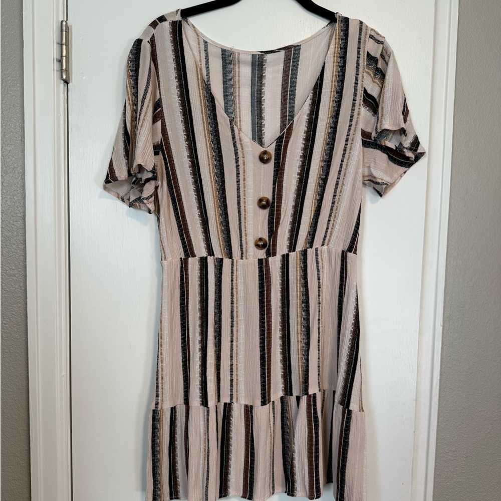 SHEIN Multicolor Striped Knit Top